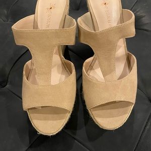 Boston Proper suede sandal